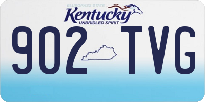 KY license plate 902TVG