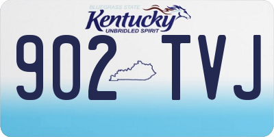 KY license plate 902TVJ