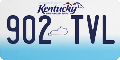 KY license plate 902TVL