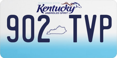 KY license plate 902TVP
