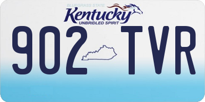 KY license plate 902TVR