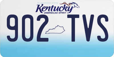 KY license plate 902TVS