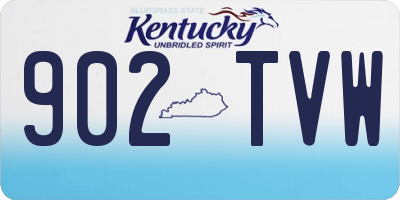 KY license plate 902TVW