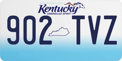 KY license plate 902TVZ