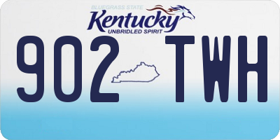 KY license plate 902TWH