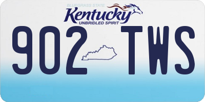 KY license plate 902TWS