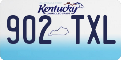 KY license plate 902TXL