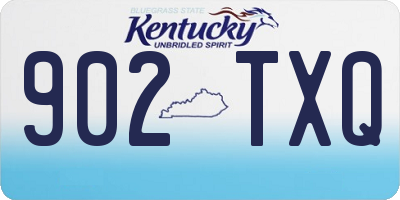 KY license plate 902TXQ
