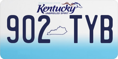 KY license plate 902TYB