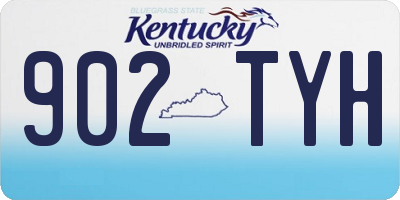 KY license plate 902TYH