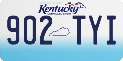 KY license plate 902TYI