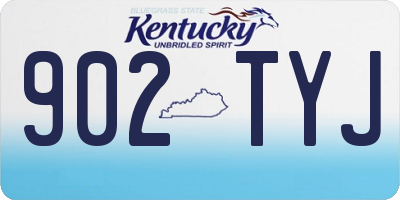 KY license plate 902TYJ