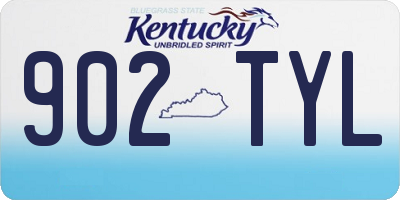 KY license plate 902TYL