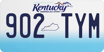 KY license plate 902TYM