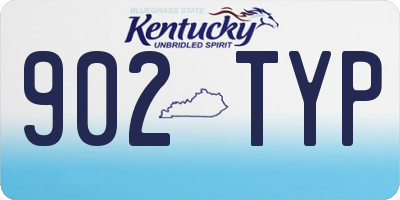 KY license plate 902TYP