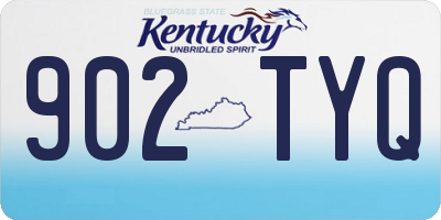 KY license plate 902TYQ