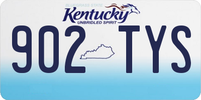 KY license plate 902TYS