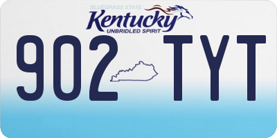 KY license plate 902TYT