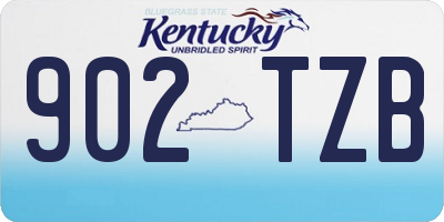 KY license plate 902TZB