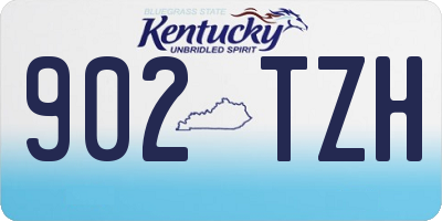 KY license plate 902TZH