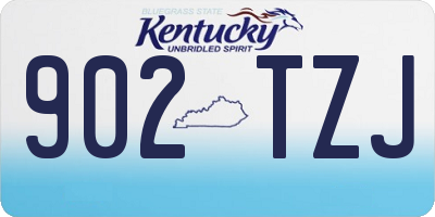 KY license plate 902TZJ