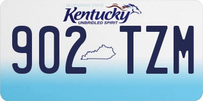 KY license plate 902TZM