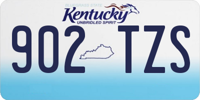 KY license plate 902TZS
