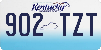 KY license plate 902TZT