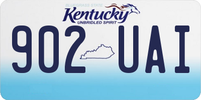 KY license plate 902UAI