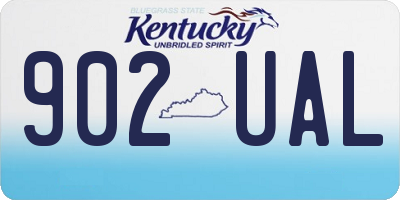 KY license plate 902UAL
