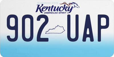KY license plate 902UAP