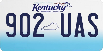 KY license plate 902UAS