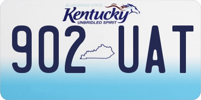 KY license plate 902UAT