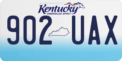 KY license plate 902UAX