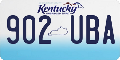 KY license plate 902UBA