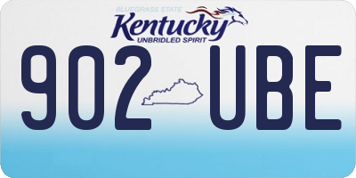 KY license plate 902UBE