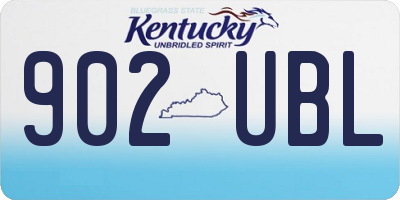 KY license plate 902UBL