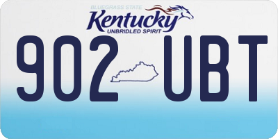 KY license plate 902UBT
