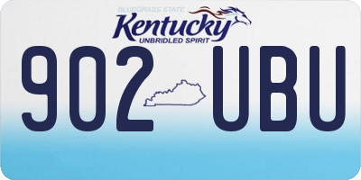 KY license plate 902UBU