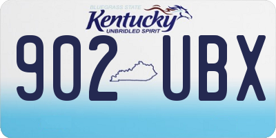 KY license plate 902UBX