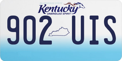 KY license plate 902UIS