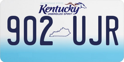 KY license plate 902UJR