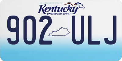 KY license plate 902ULJ
