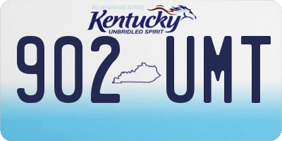 KY license plate 902UMT