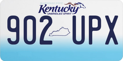 KY license plate 902UPX