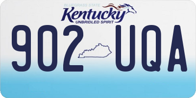 KY license plate 902UQA