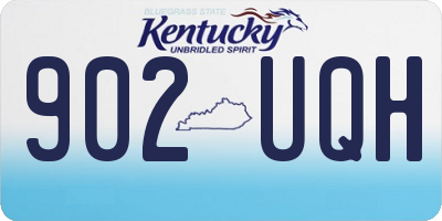 KY license plate 902UQH