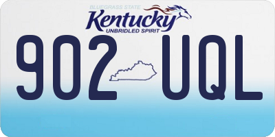 KY license plate 902UQL