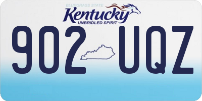 KY license plate 902UQZ
