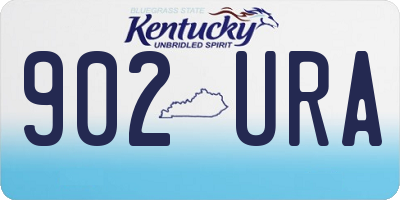 KY license plate 902URA